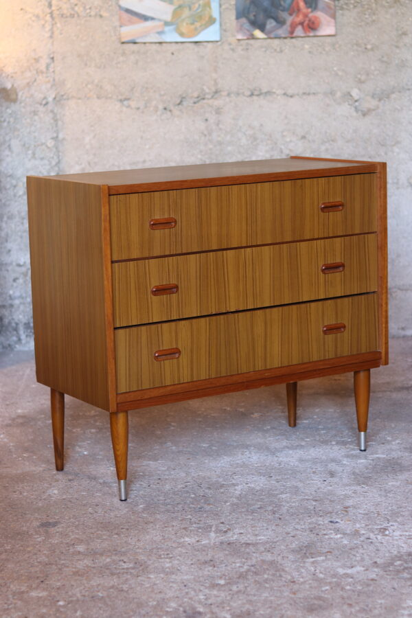 Commode vintage 1970 en placage teck – Image 5