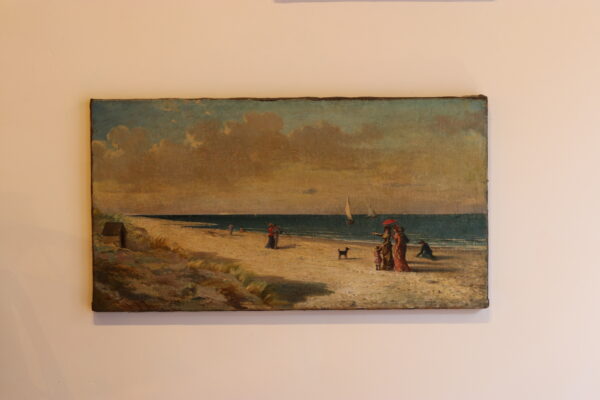 Scène de plage – Louis Auguste Lombard, 1882