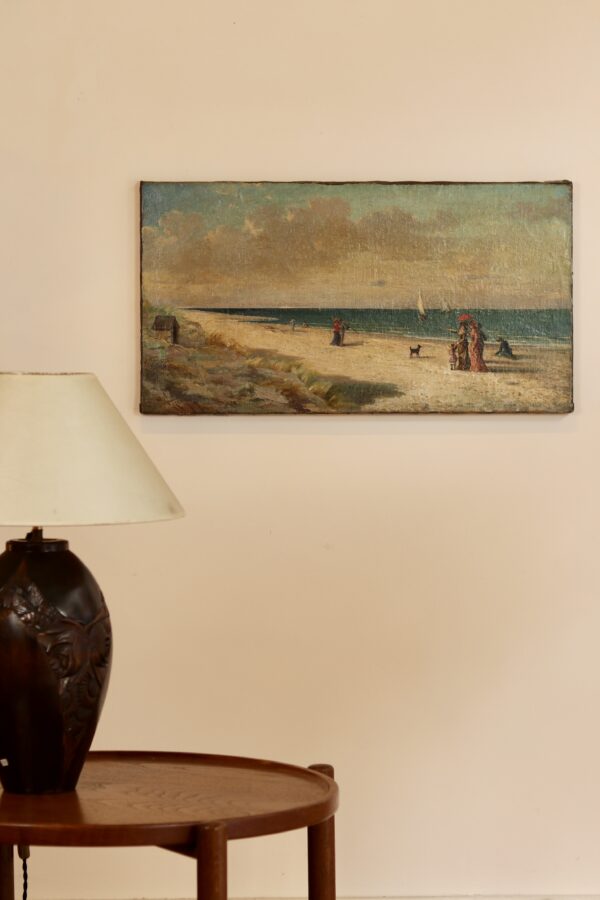 Scène de plage – Louis Auguste Lombard, 1882 – Image 2