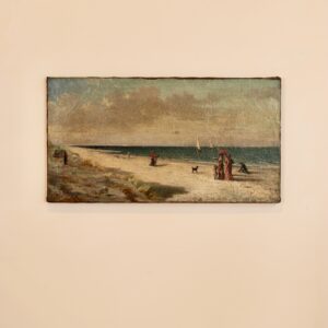 Scène de plage – Louis Auguste Lombard, 1882