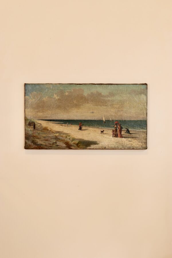 Scène de plage – Louis Auguste Lombard, 1882