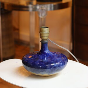 Pied de lampe en céramique émaillée, 1950