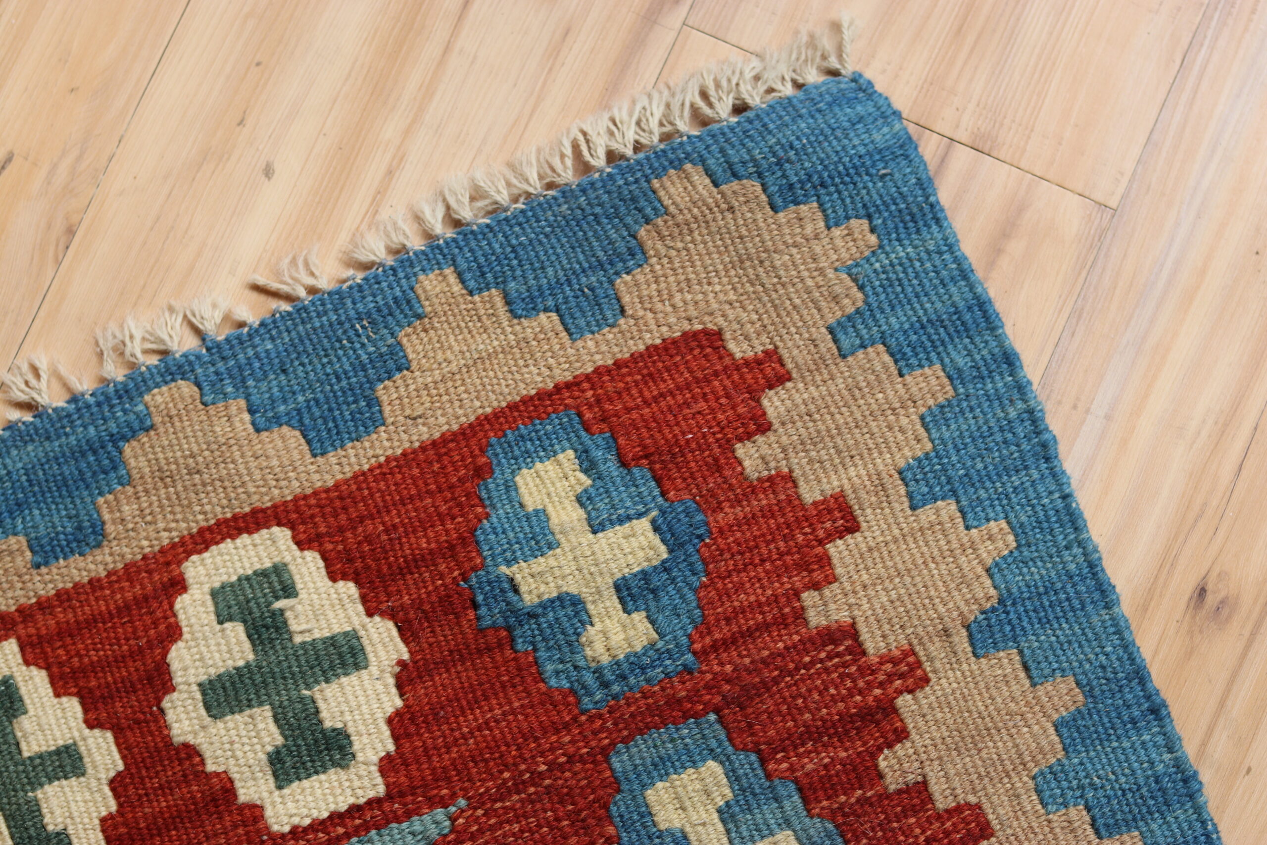 Tapis kilim vintage en laine – Image 5