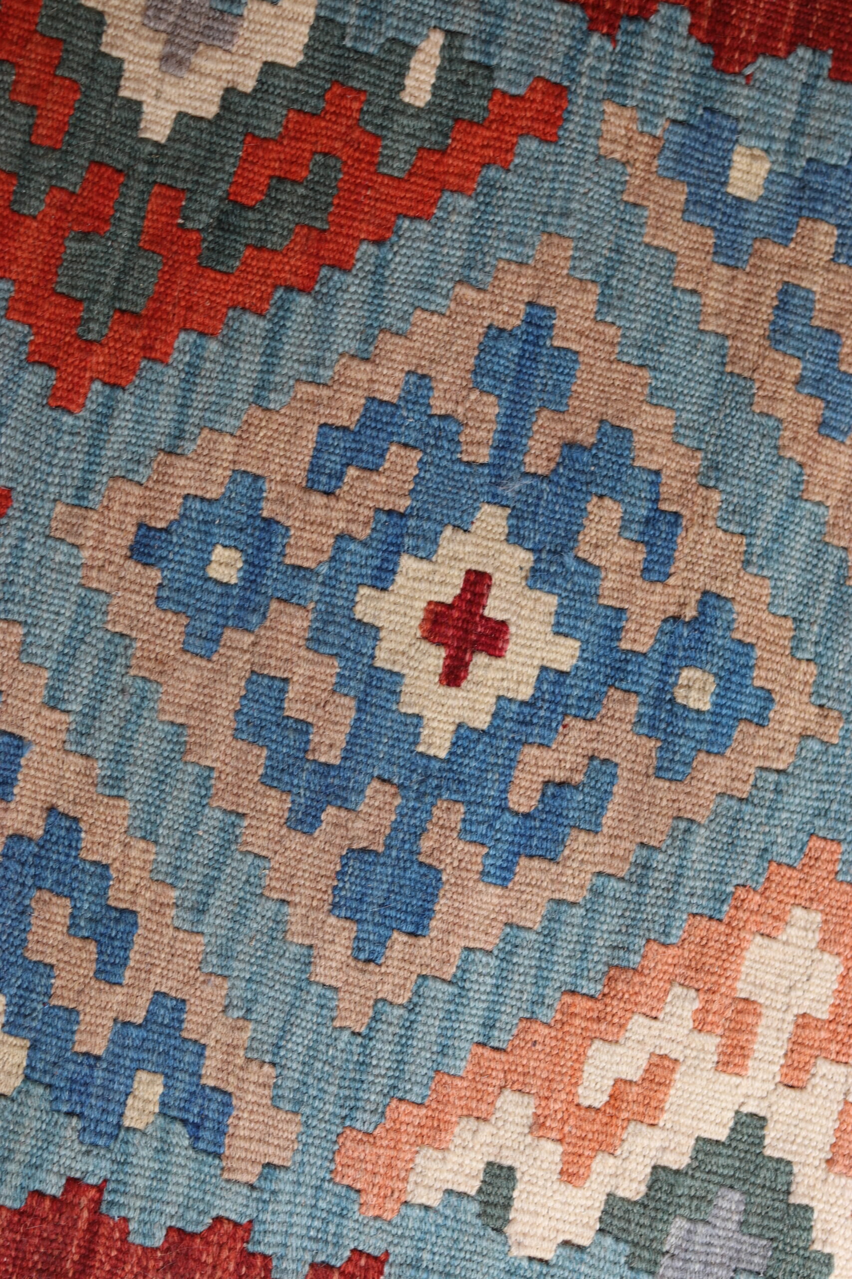 Tapis kilim vintage en laine