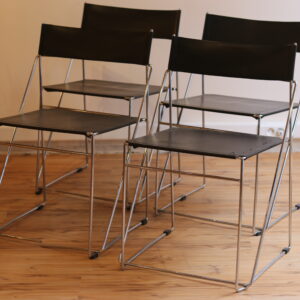 Set de 4 chaises X-lines par Niels Jorgen