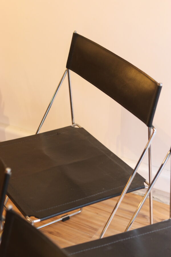Set de 4 chaises X-lines par Niels Jorgen – Image 17