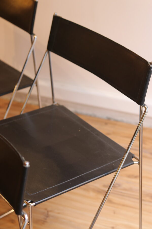 Set de 4 chaises X-lines par Niels Jorgen – Image 16