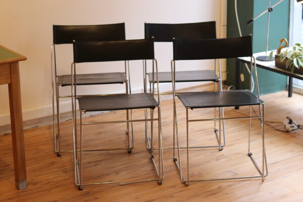 Set de 4 chaises X-lines par Niels Jorgen – Image 11