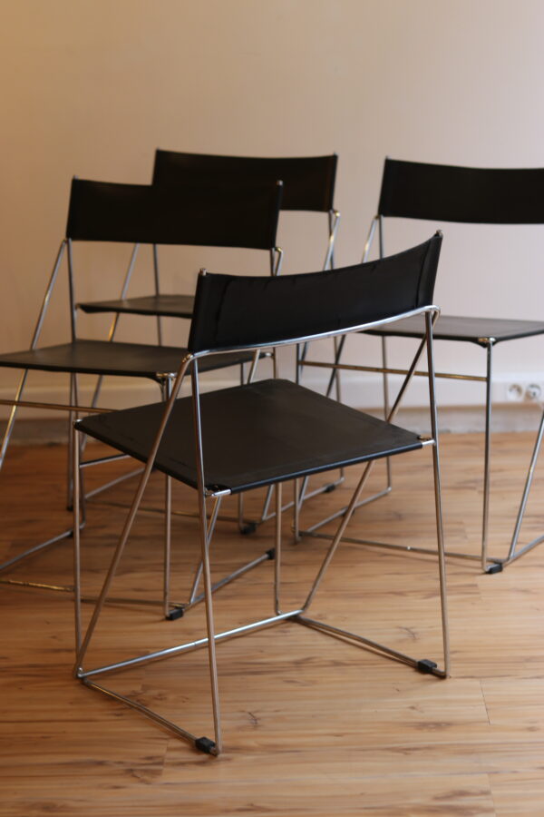 Set de 4 chaises X-lines par Niels Jorgen – Image 14