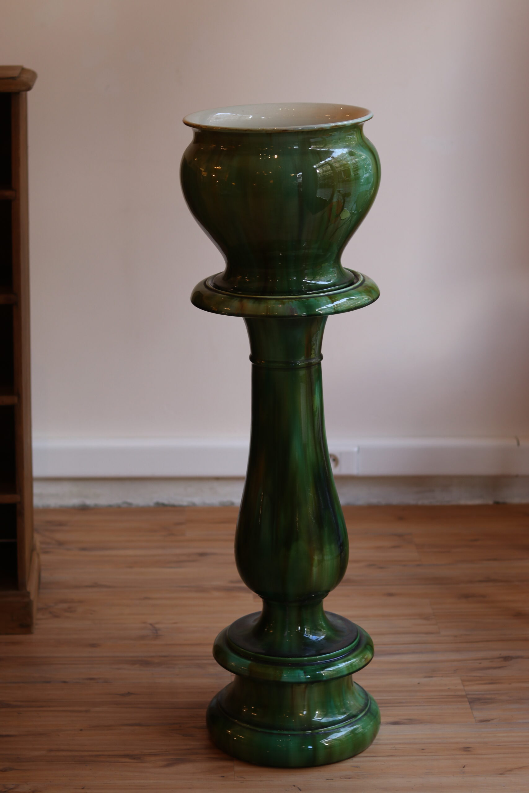 Colonne jardinière Art Nouveau, Sarreguemines, vers 1900 – Image 3