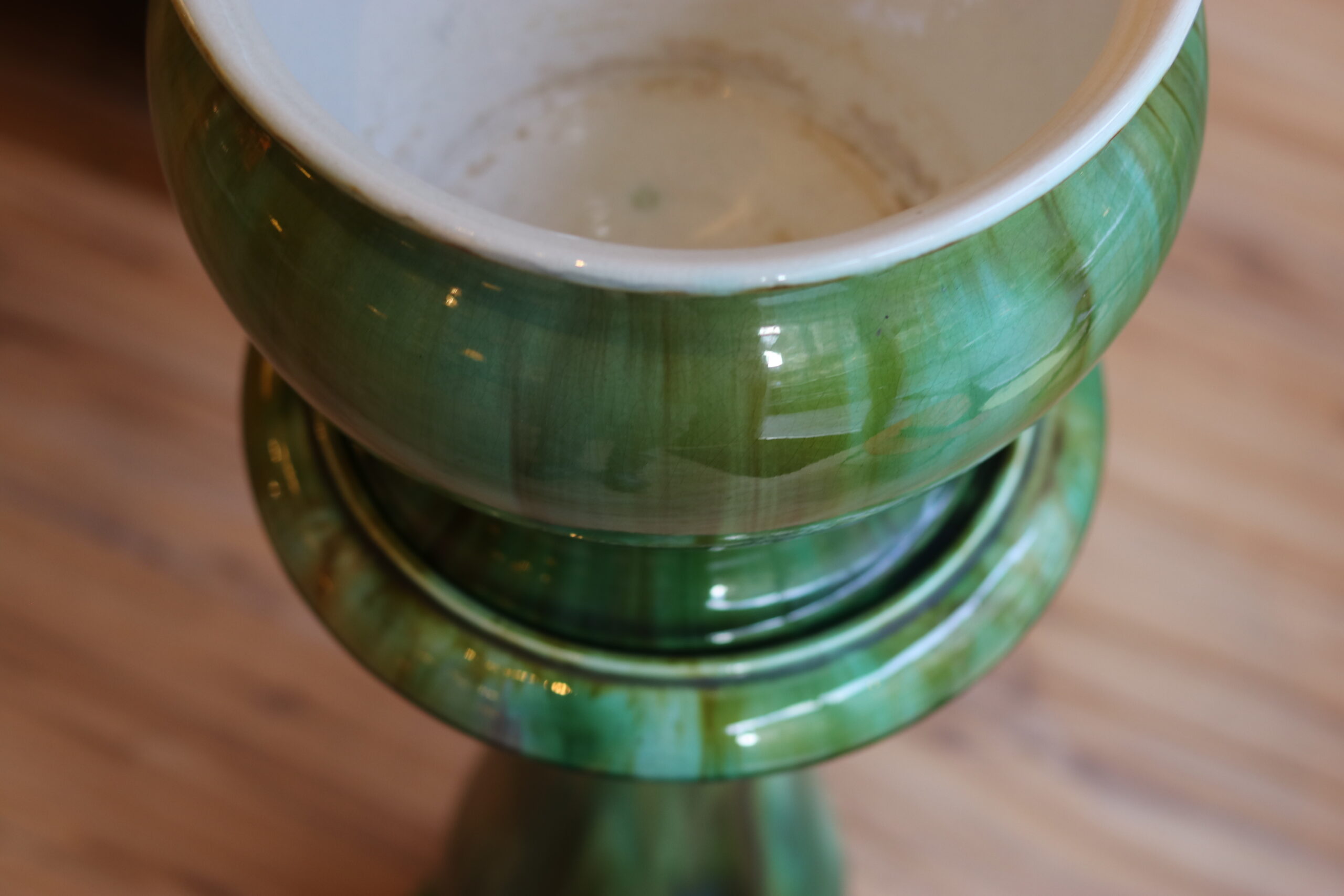 Colonne jardinière Art Nouveau, Sarreguemines, vers 1900 – Image 6