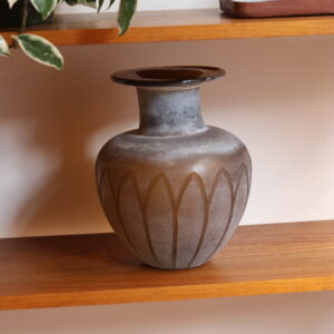 Grand vase en verre de Murano, palmettes