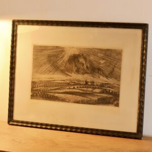 Gravure originale de Jacques Boonen (1911–1968), artiste belge, réalisée en 1933