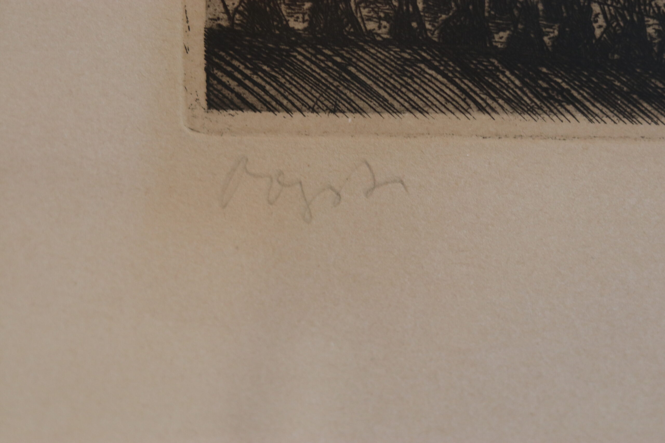 Gravure originale de Jacques Boonen (1911–1968), artiste belge, réalisée en 1933 – Image 3