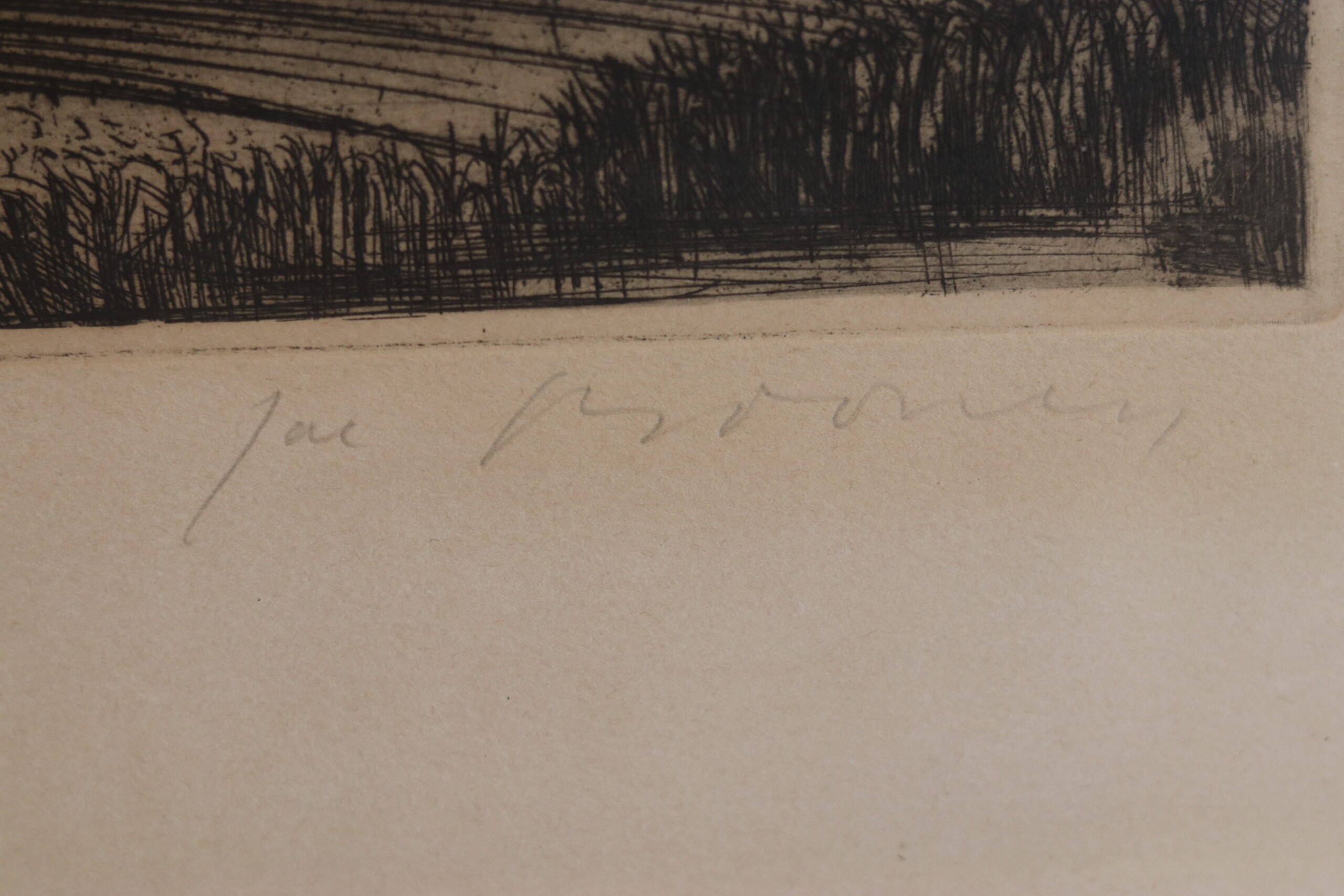 Gravure originale de Jacques Boonen (1911–1968), artiste belge, réalisée en 1933 – Image 2