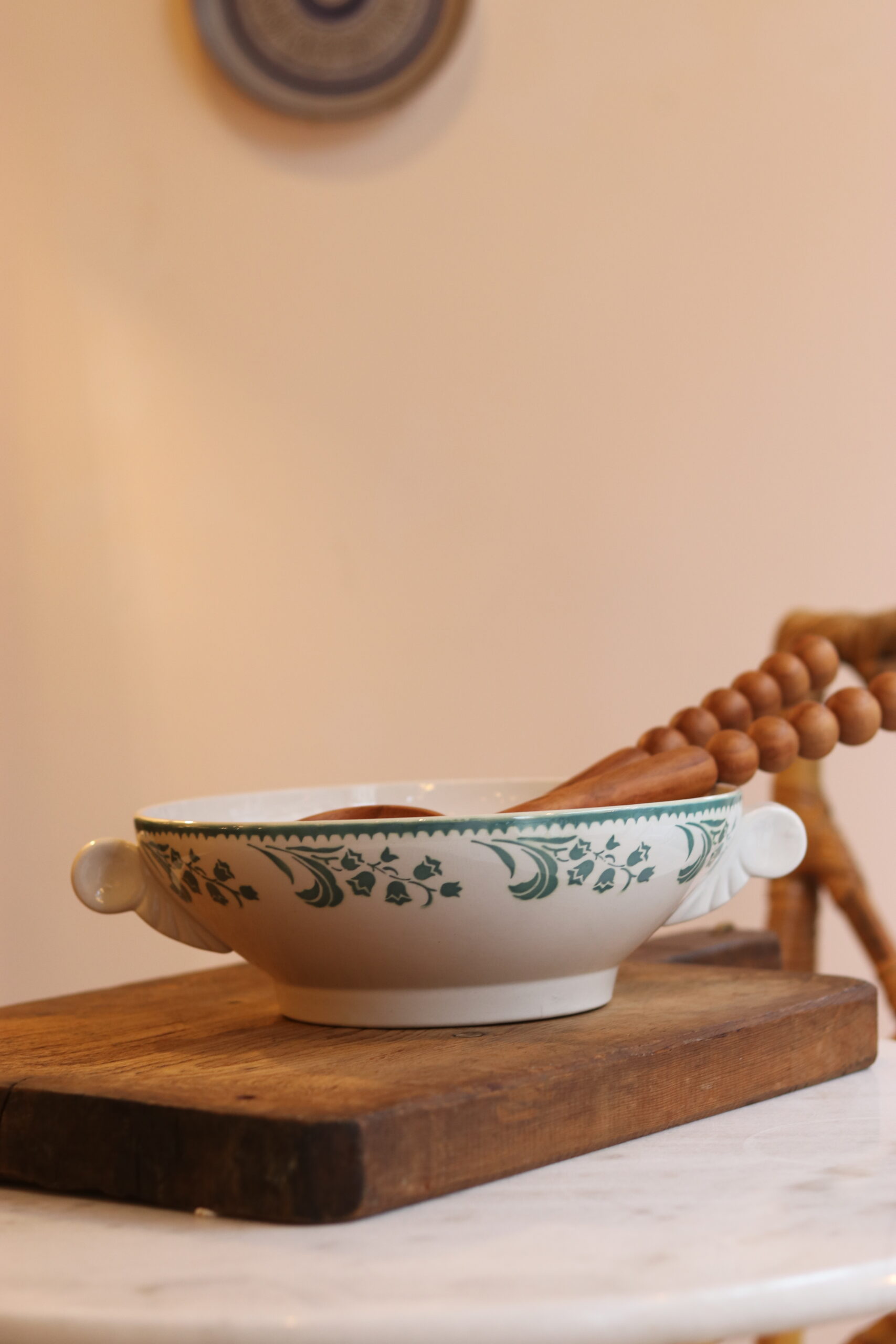 Saladier Art Déco en faïence, manufacture française de Saint-Amand, années 1930 – Image 2