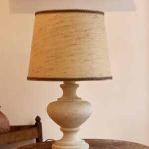 Lampe de table en pierre calcaire, années 70