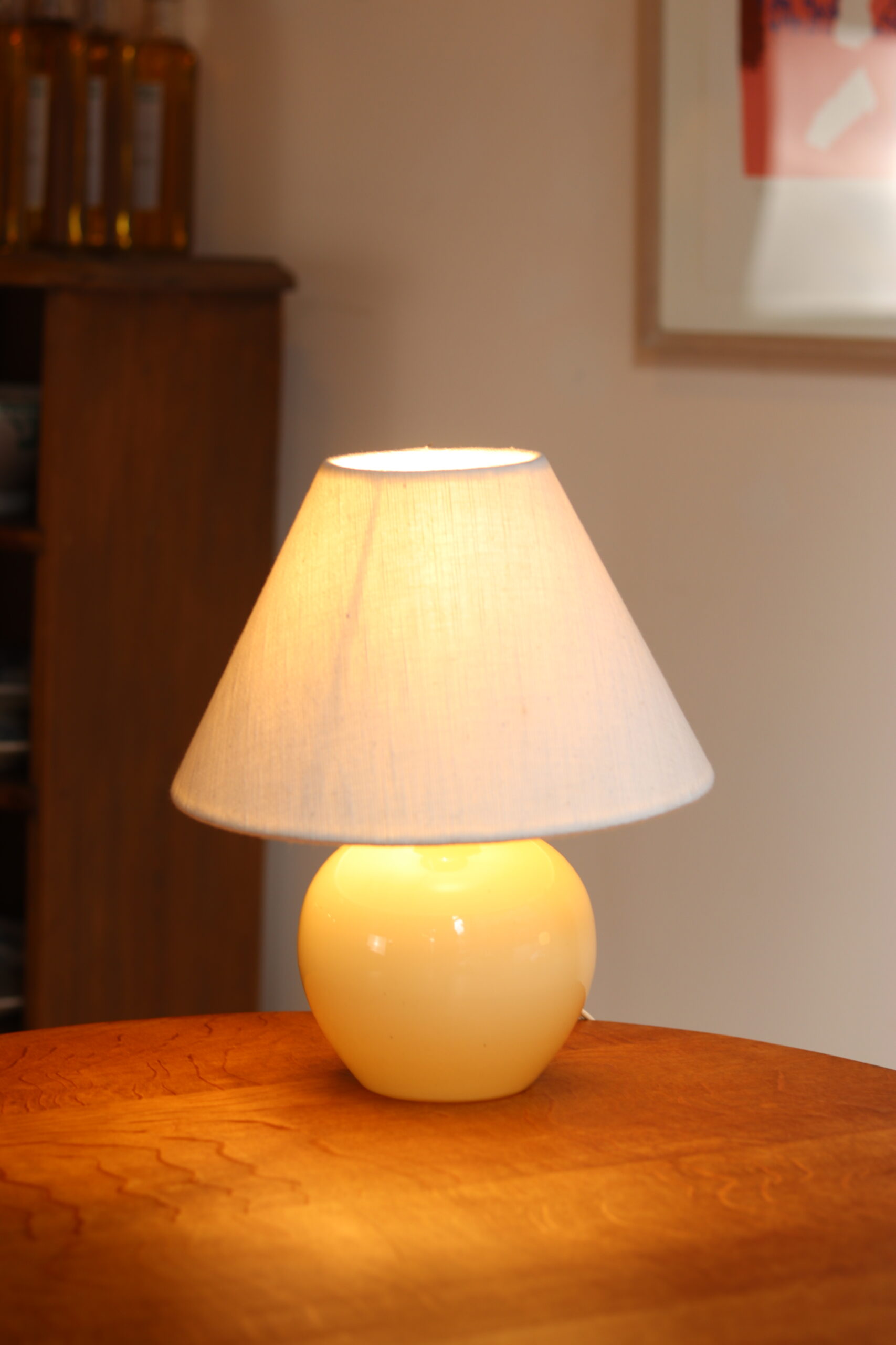 Pied de lampe en verre soufflé des années 1950 – Image 3