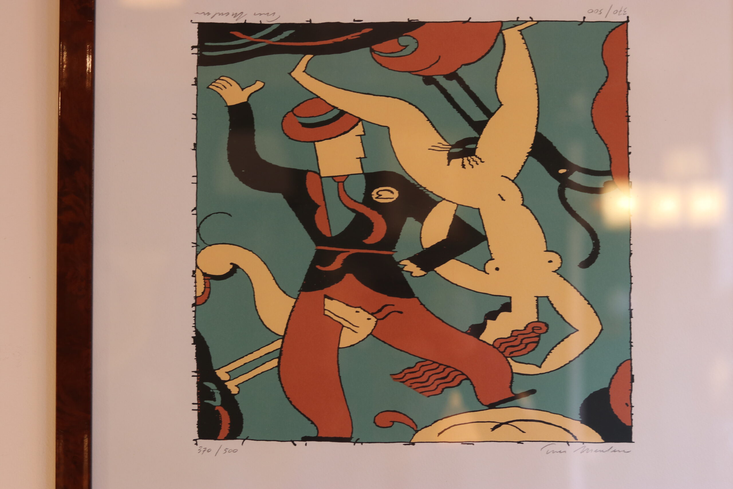 Lithographie « Le couple » par Ever Meulen – Image 4