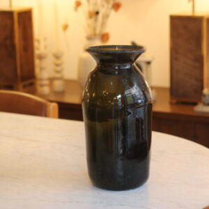 Bocal ancien en verre soufflé, fin XVIIIe