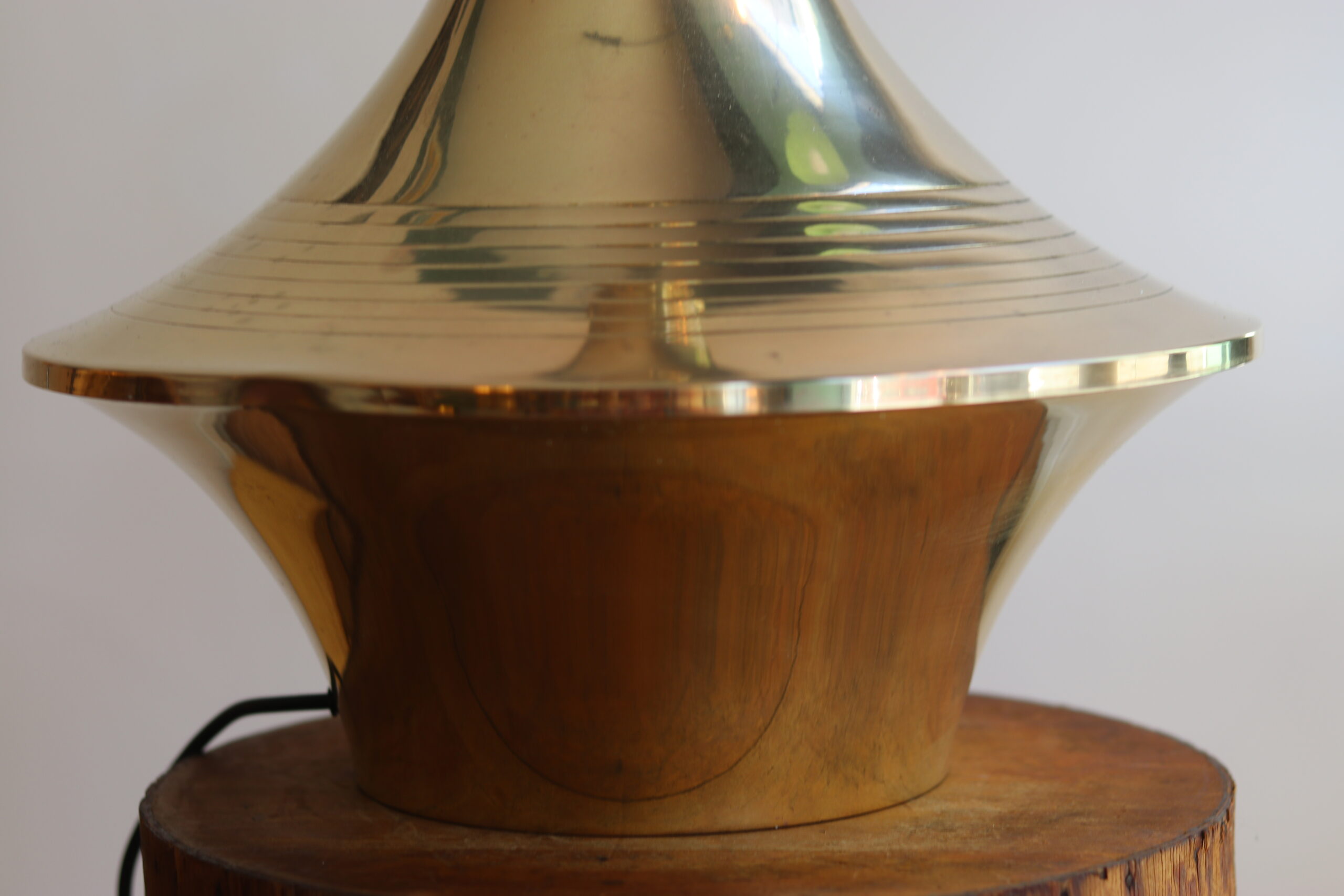 Grande lampe en laiton, années 60, style mid-century – Image 3