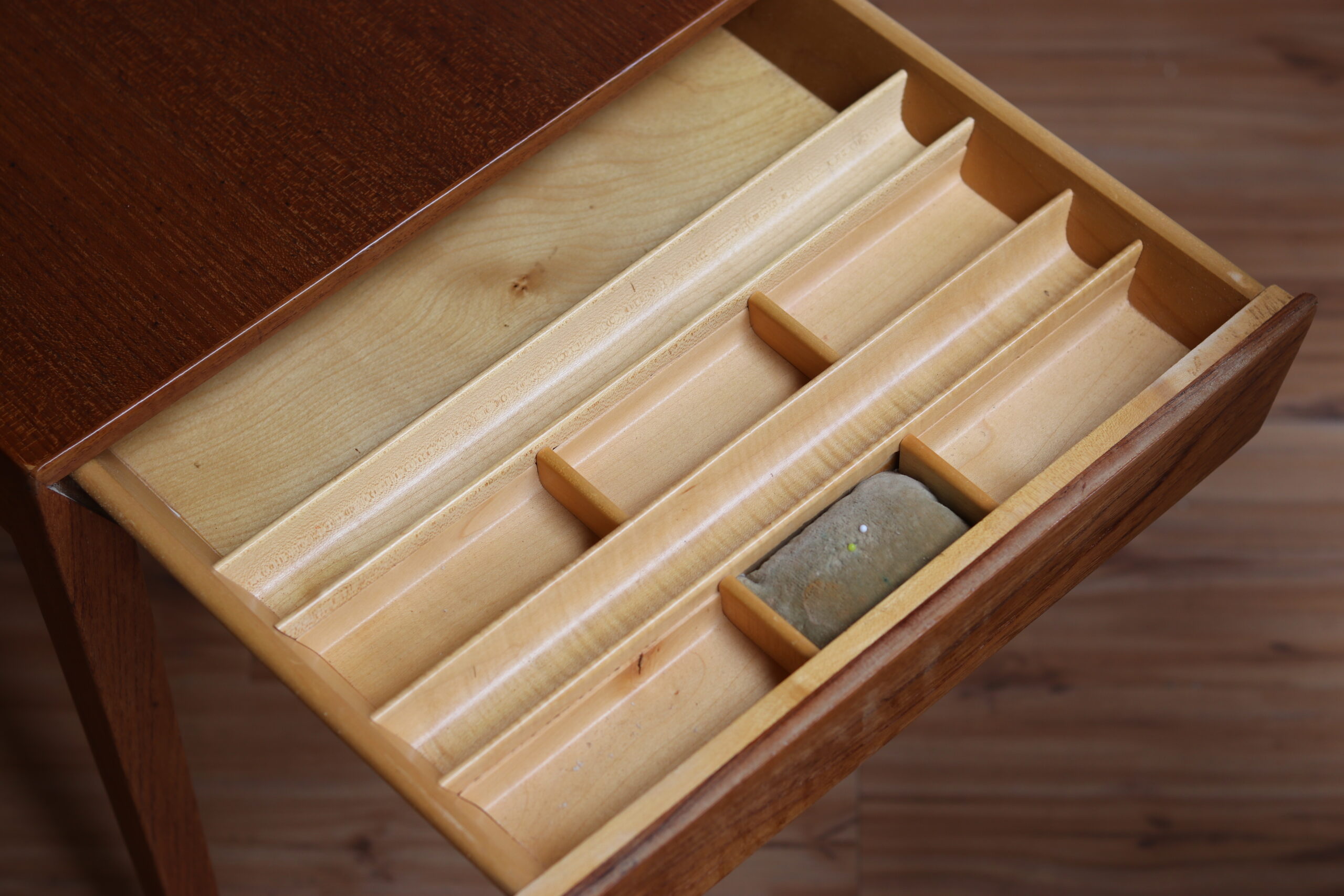 Table à couture vintage en teck dessinée par Severin Hansen, années 60 – Image 5