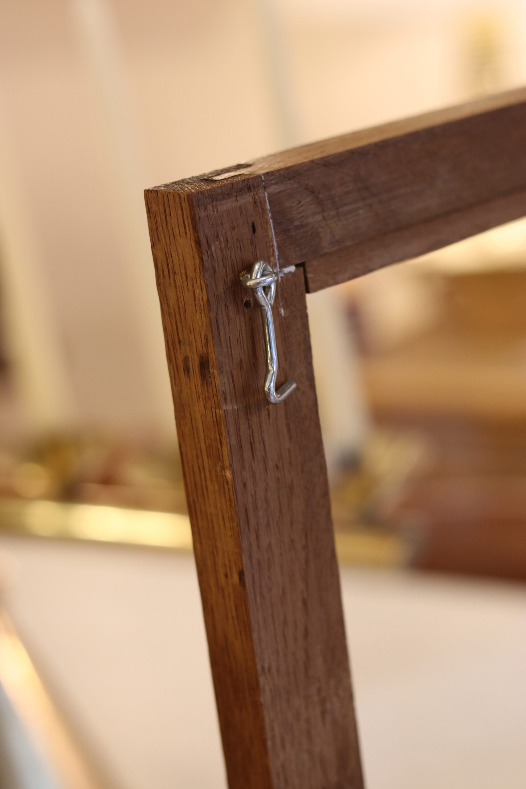 Vitrine de table Art Déco en chêne, entièrement vitrée avec étagère en verre – Image 6