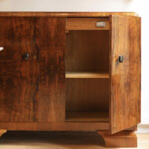 Buffet Art déco en loupe de noyer