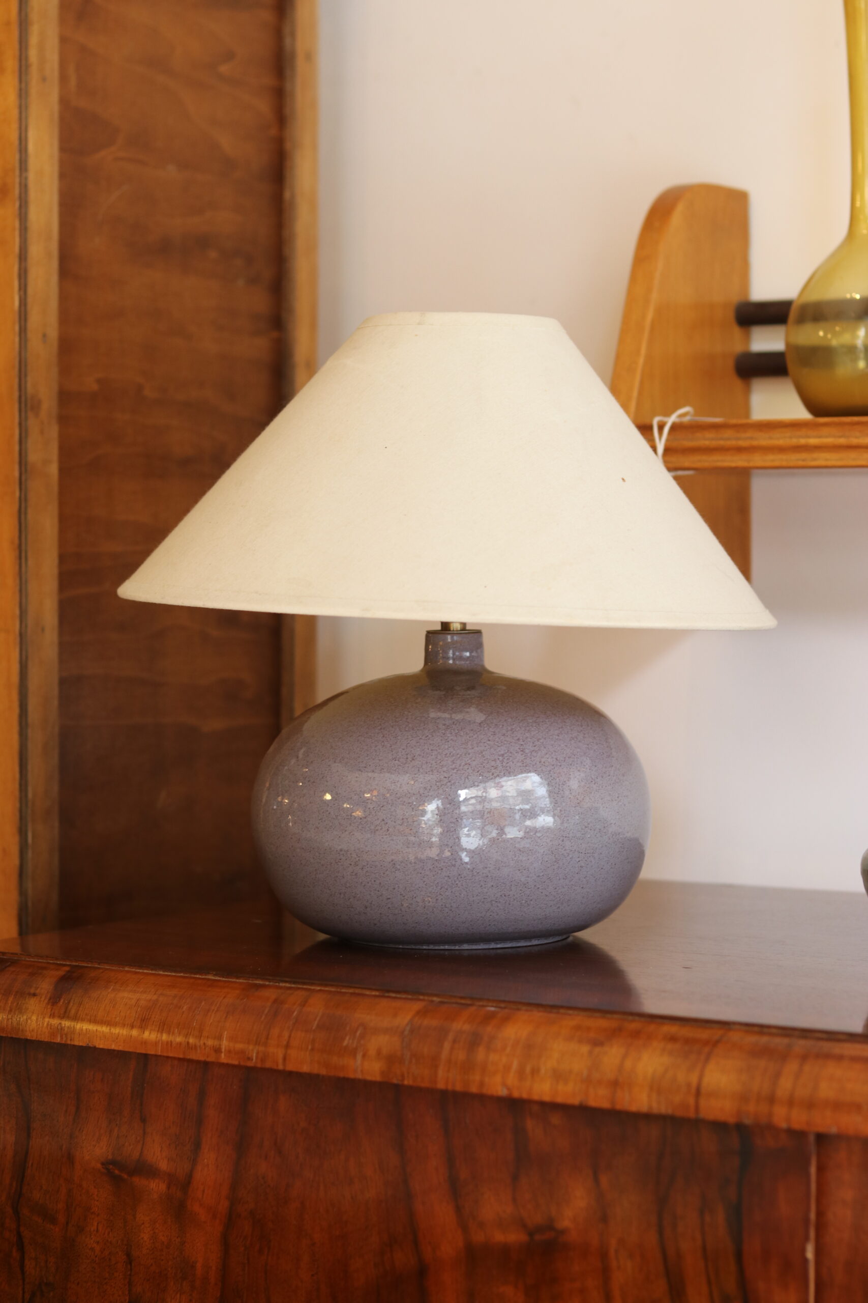 Lampe boule en céramique émaillée