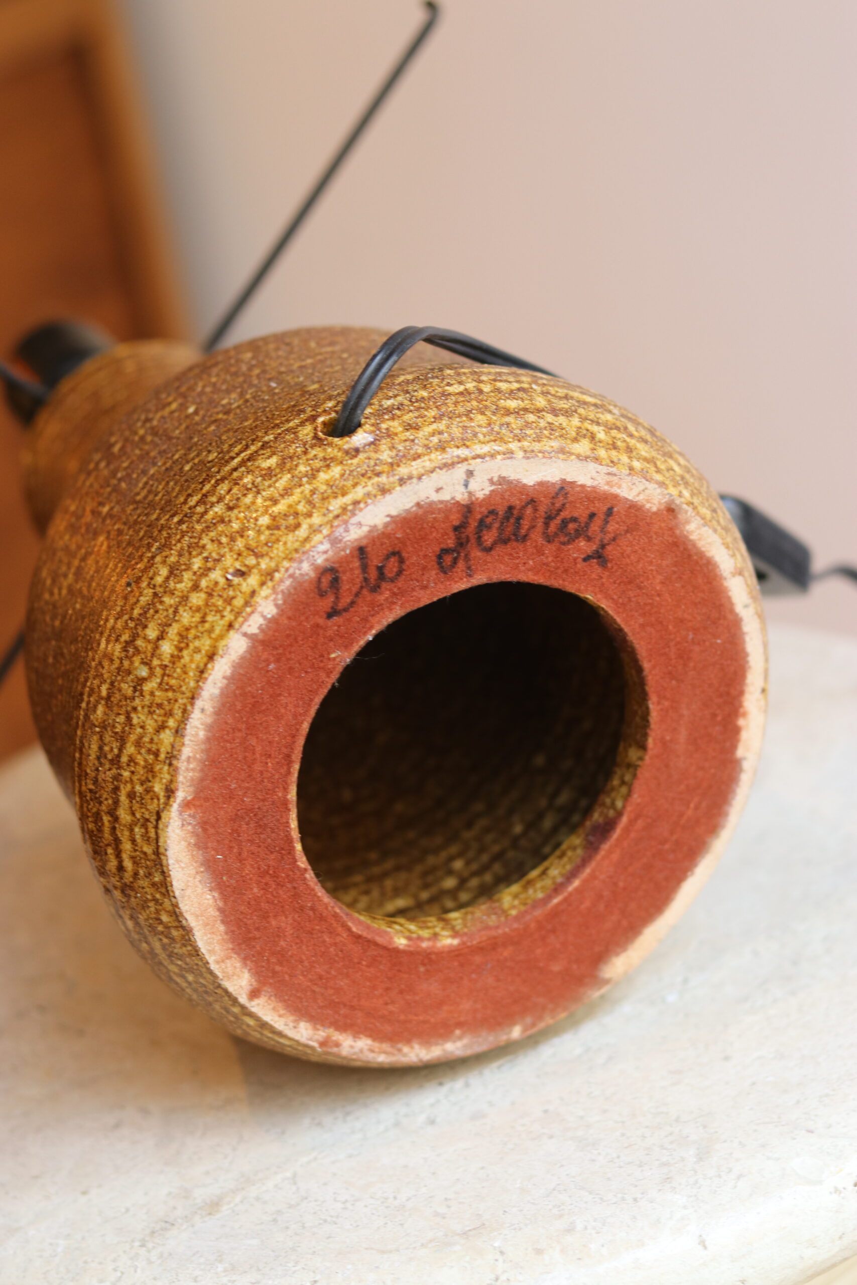 Lampe en céramique signée Accolay, années 60 – Image 2