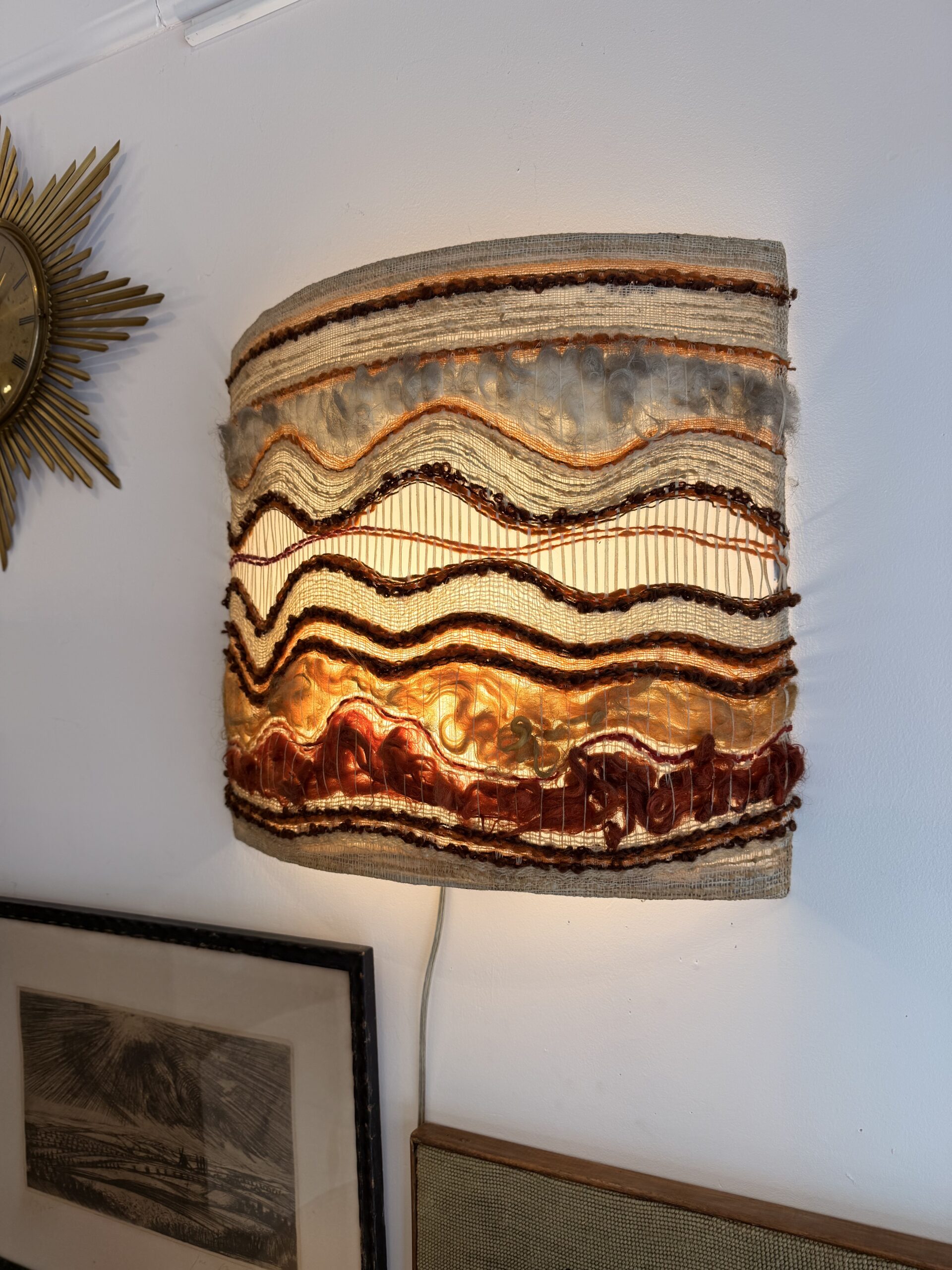 Grande applique murale textile des années 70 – Image 4