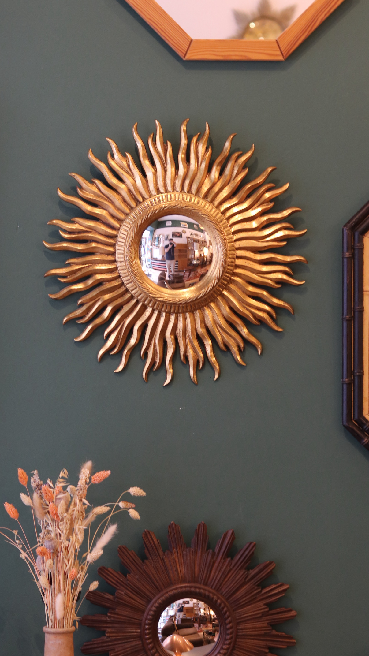 Miroir soleil vintage à miroir œil de sorcière – Image 3