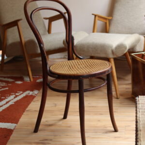 Chaise bistrot en hêtre courbé et cannage par Jacob & Josef Kohn & Siegel