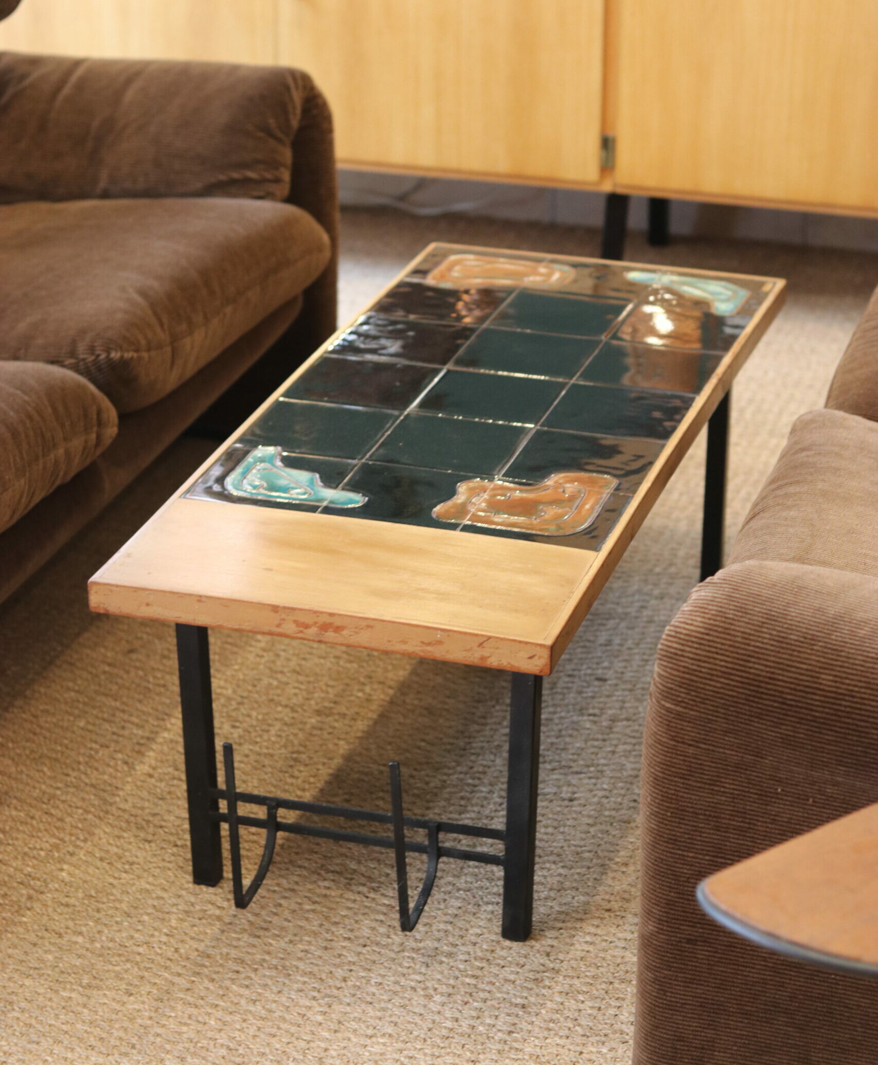 Rare table basse brésilienne années 50 signée Zoltan Vertes