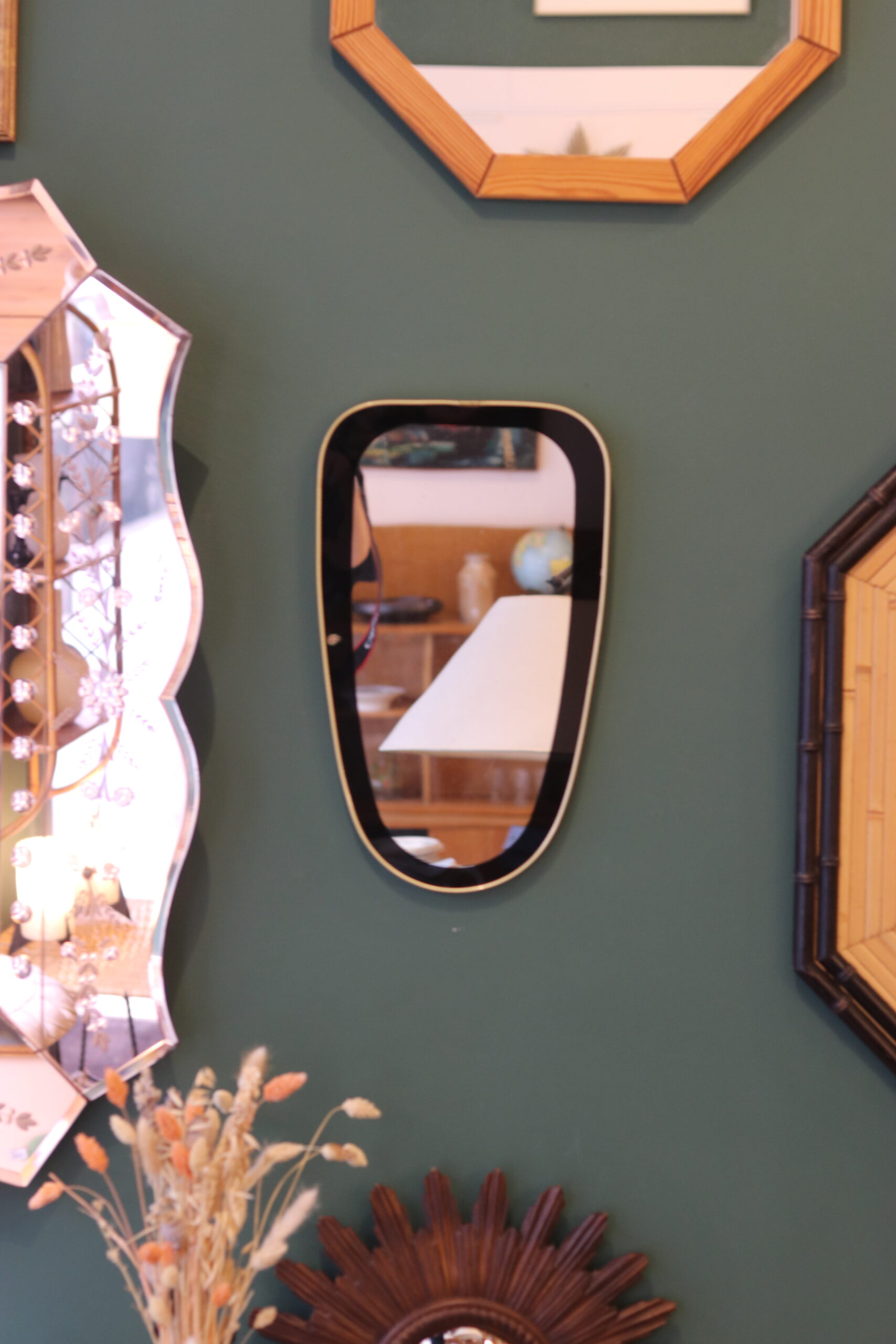 Petit miroir rétroviseur des années 1950