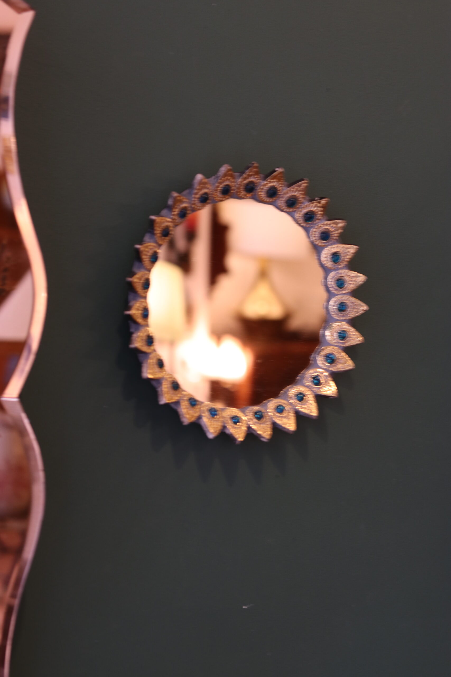 Miroir décoratif de Marcel Vangeerbergen (1933-2007), céramiste belge