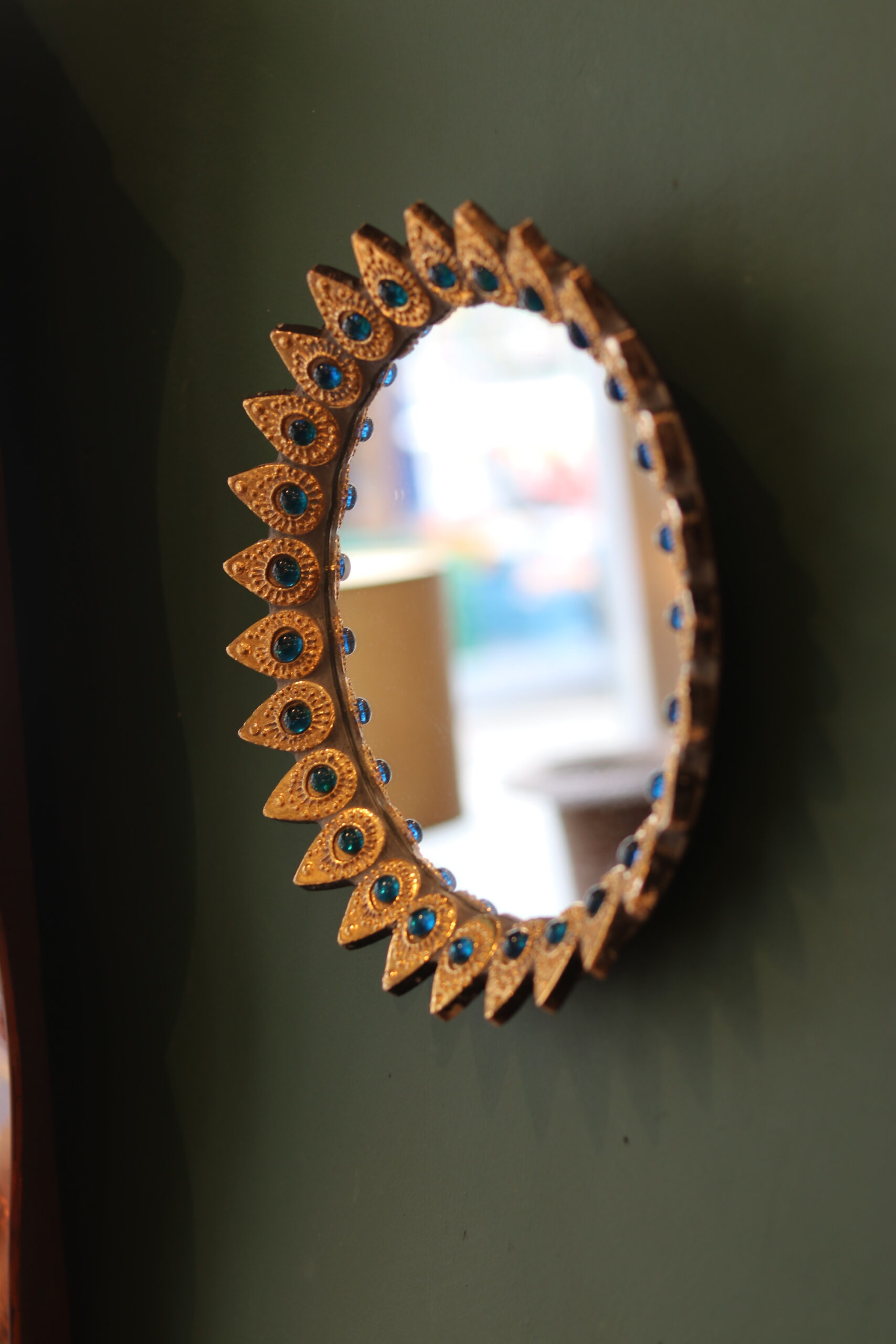 Miroir décoratif de Marcel Vangeerbergen (1933-2007), céramiste belge – Image 3