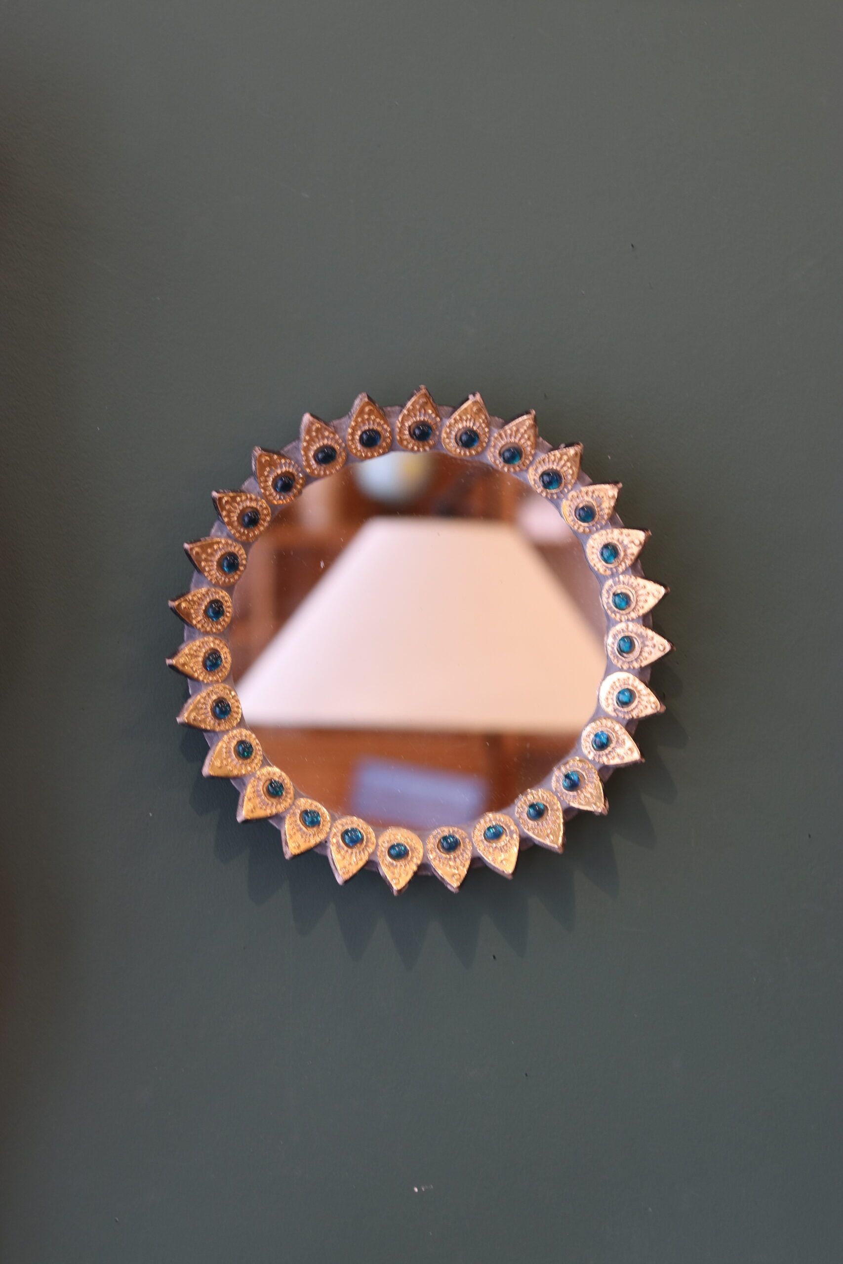 Miroir décoratif de Marcel Vangeerbergen (1933-2007), céramiste belge – Image 2