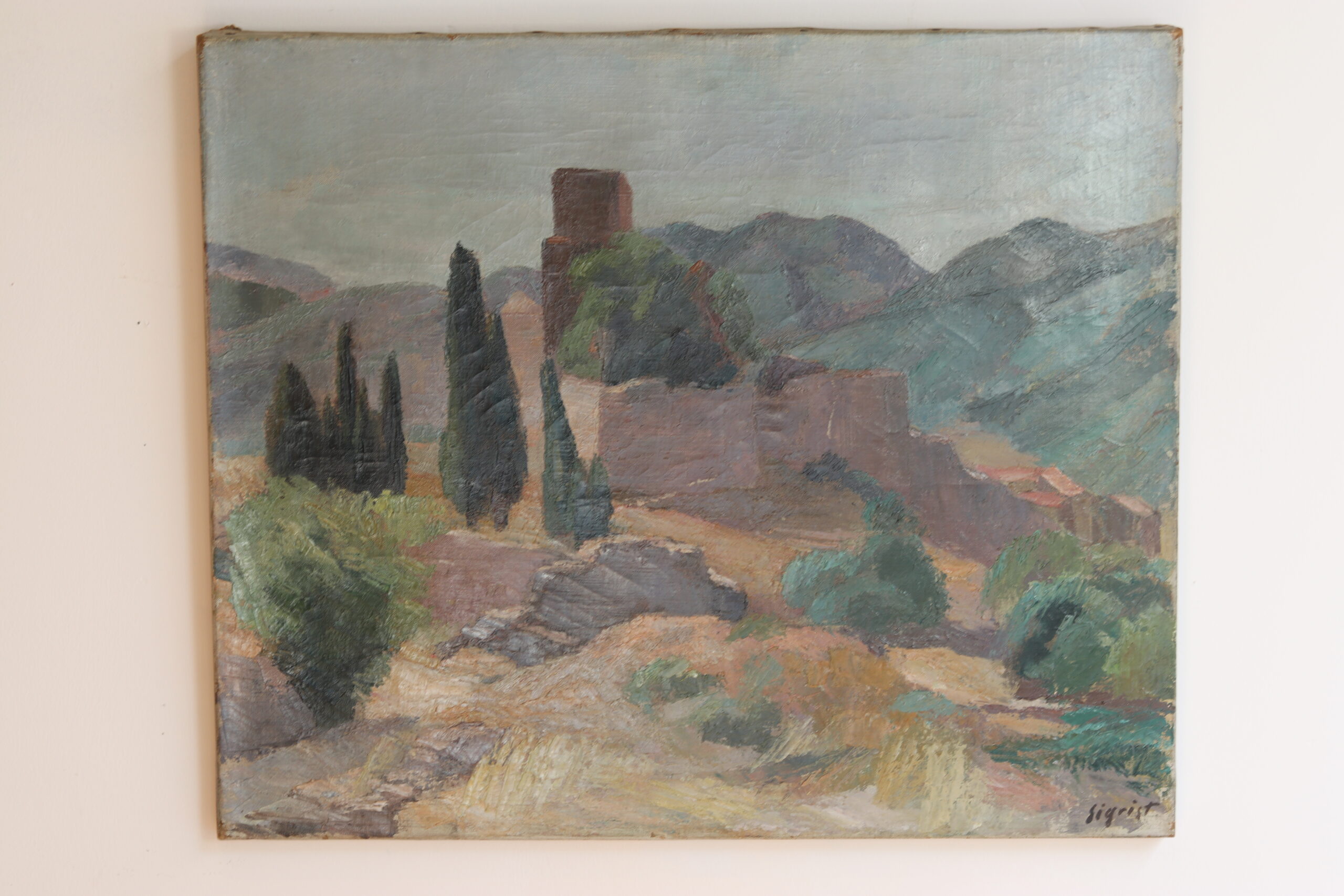 Edmond Sigrist (1882-1947) – Paysage provençal, huile sur toile – Image 4