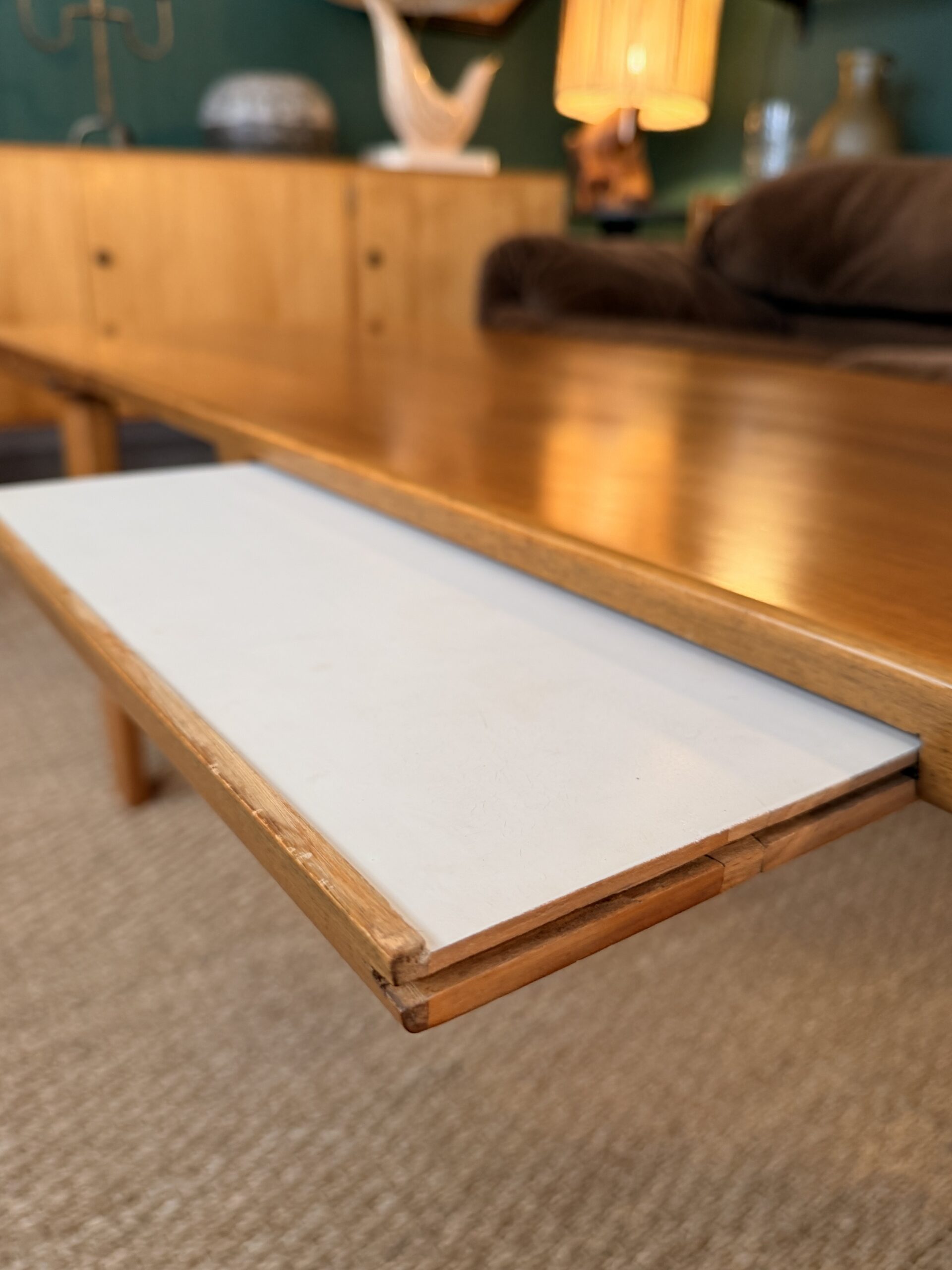Table basse Wilhelm Renz des années 60 en hêtre – Image 7