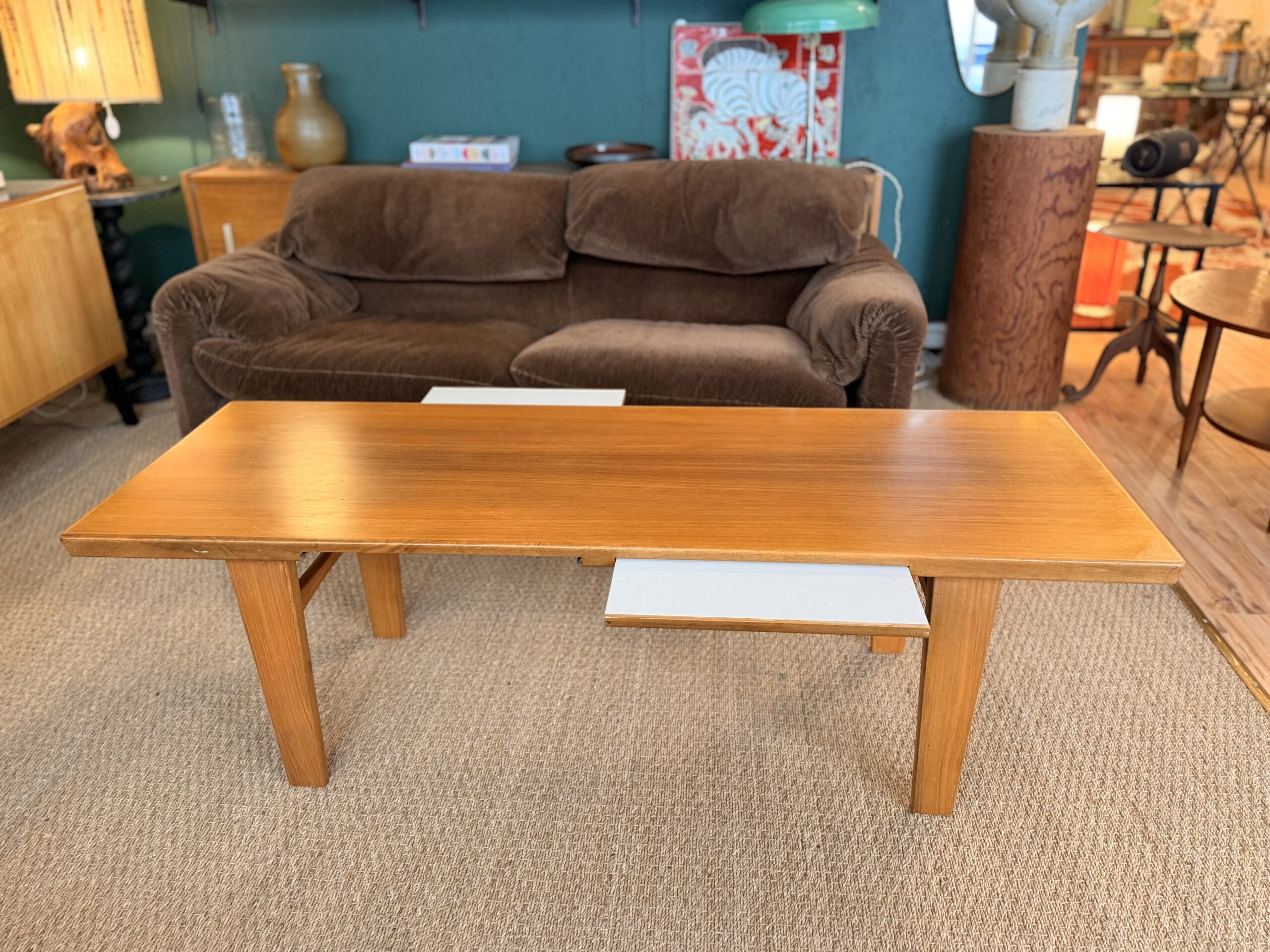 Table basse Wilhelm Renz des années 60 en hêtre – Image 8