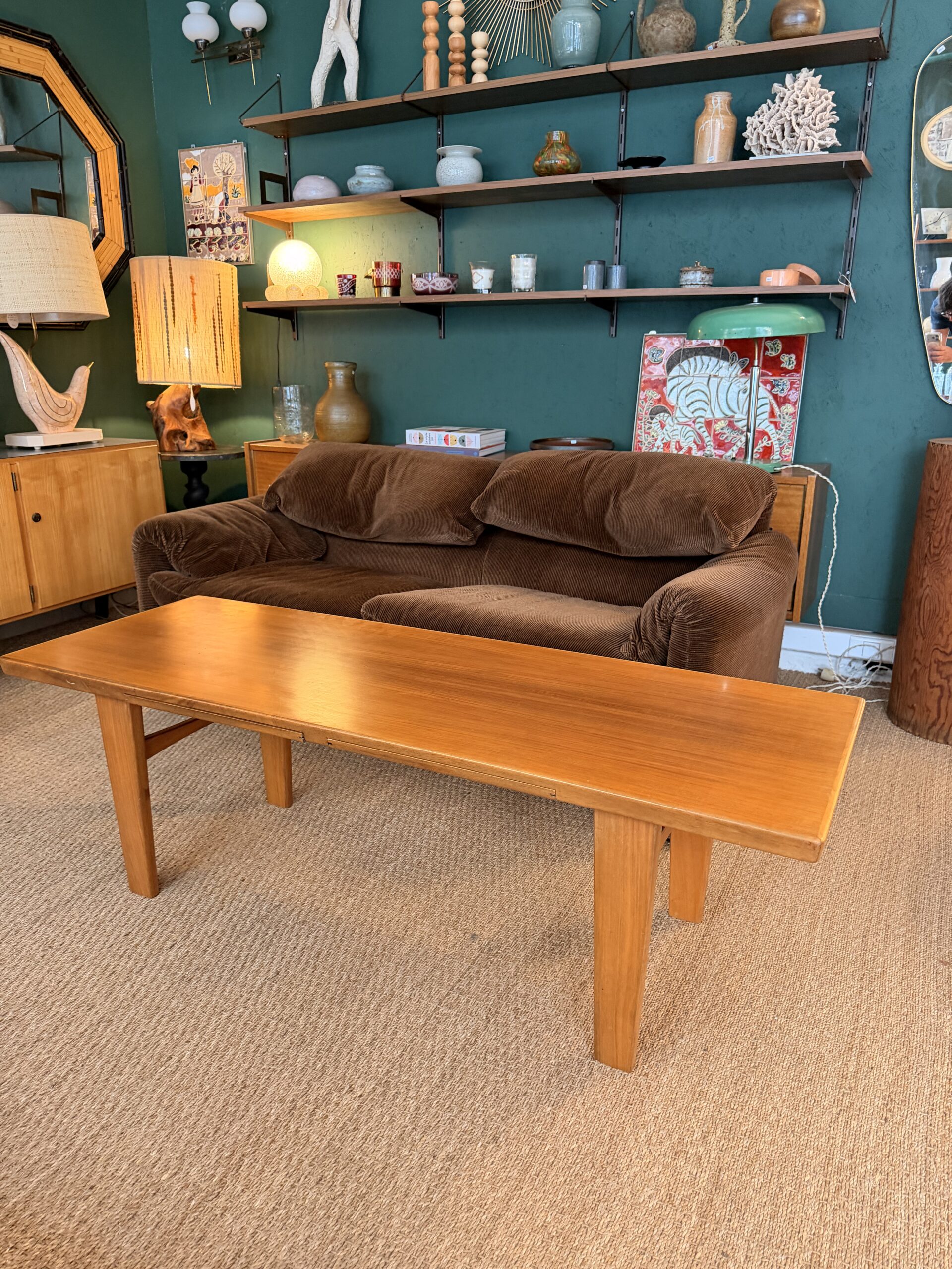 Table basse Wilhelm Renz des années 60 en hêtre – Image 13