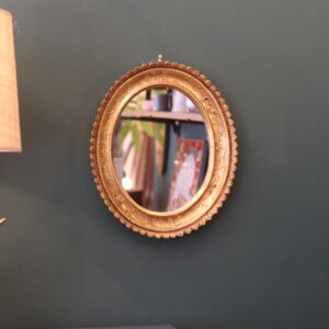 Miroir mural ovale vintage