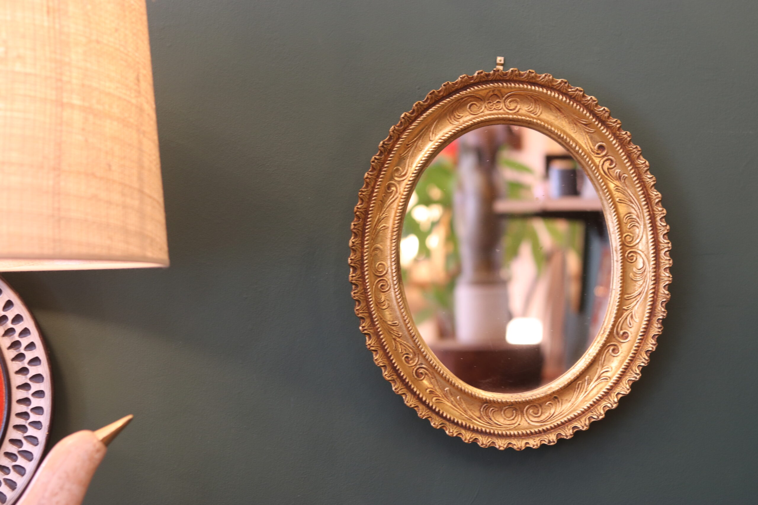 Miroir mural ovale vintage – Image 5