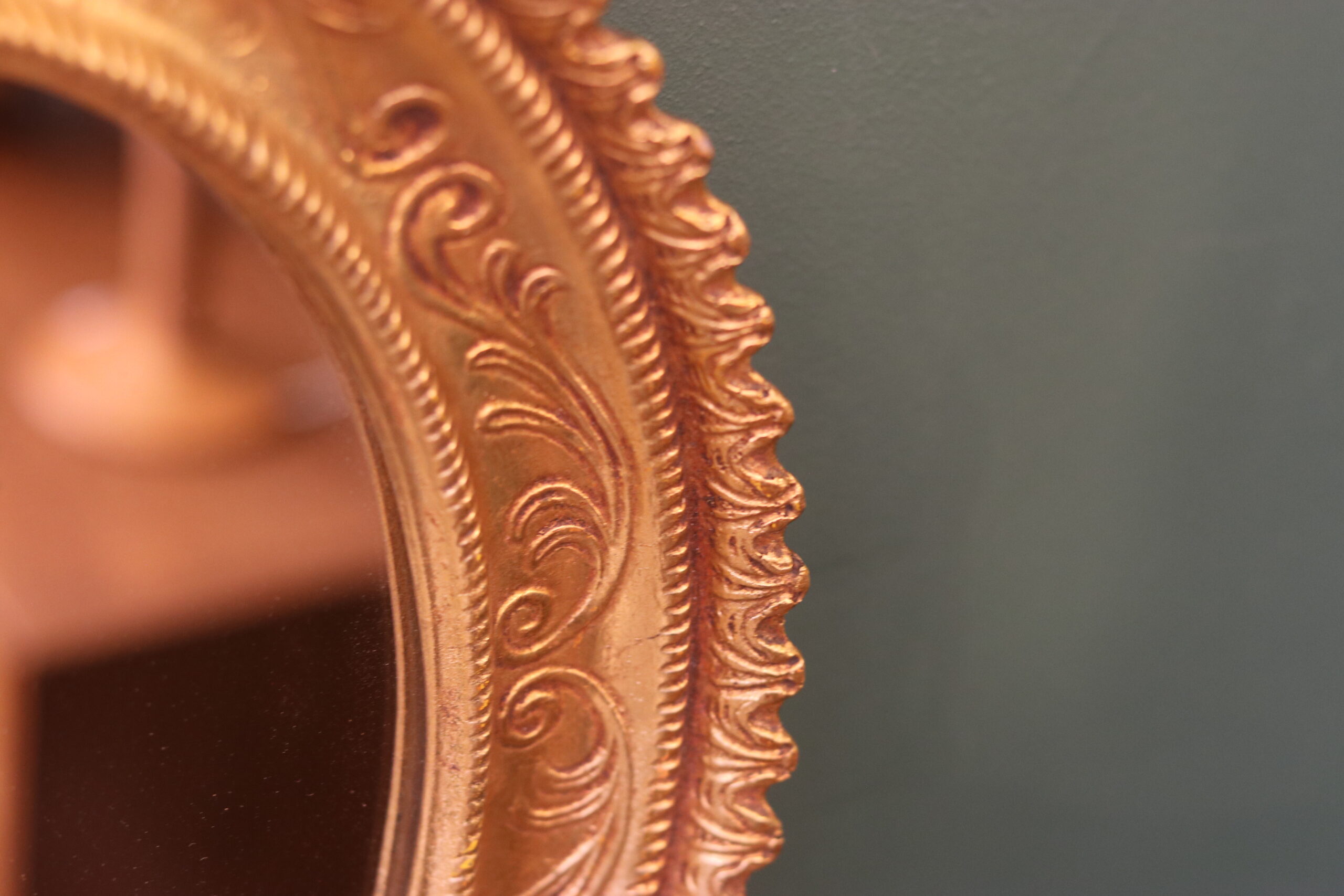 Miroir mural ovale vintage – Image 4