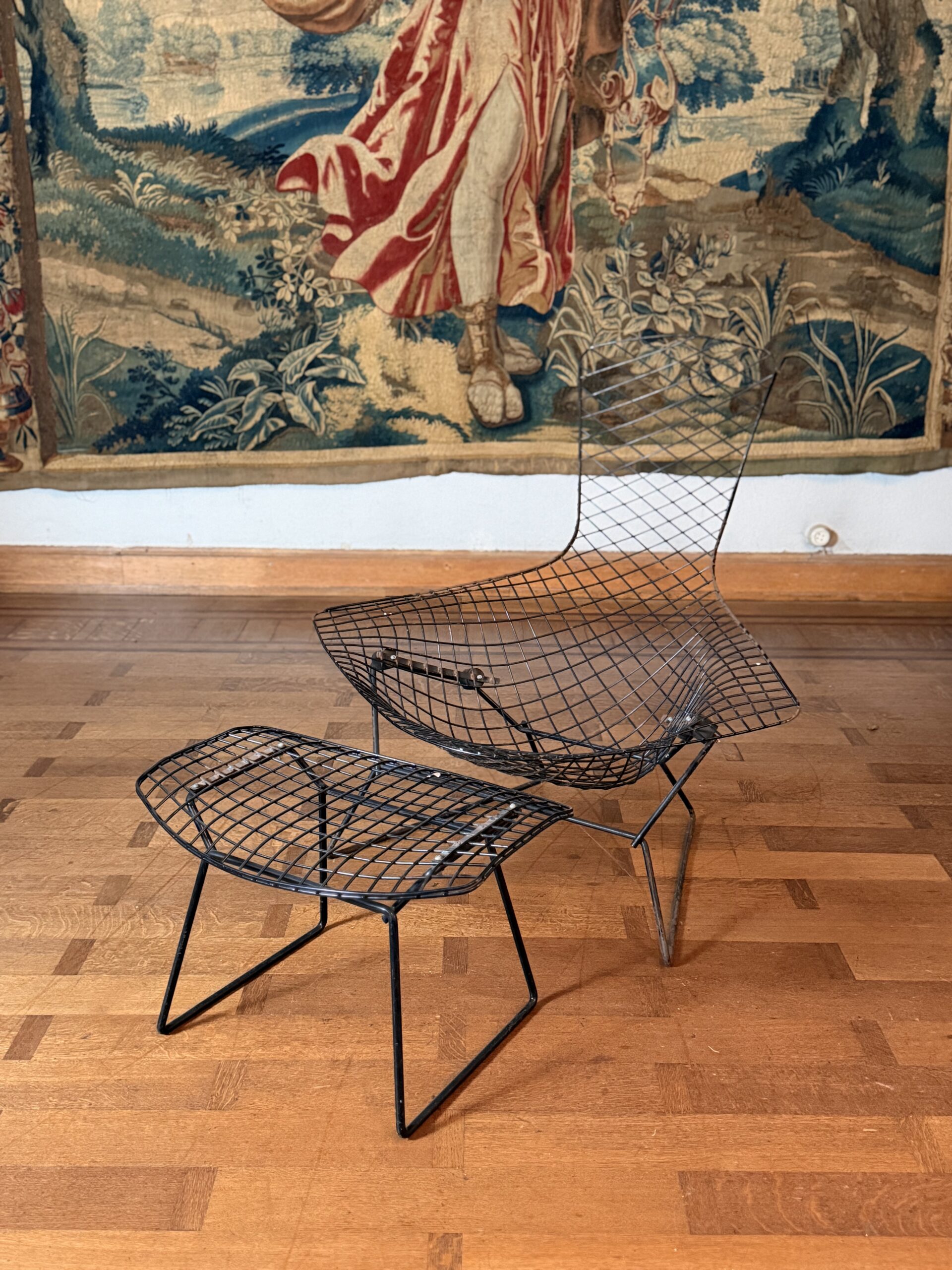 Harry Bertoia pour Knoll – Bird Chair & ottoman – Image 6