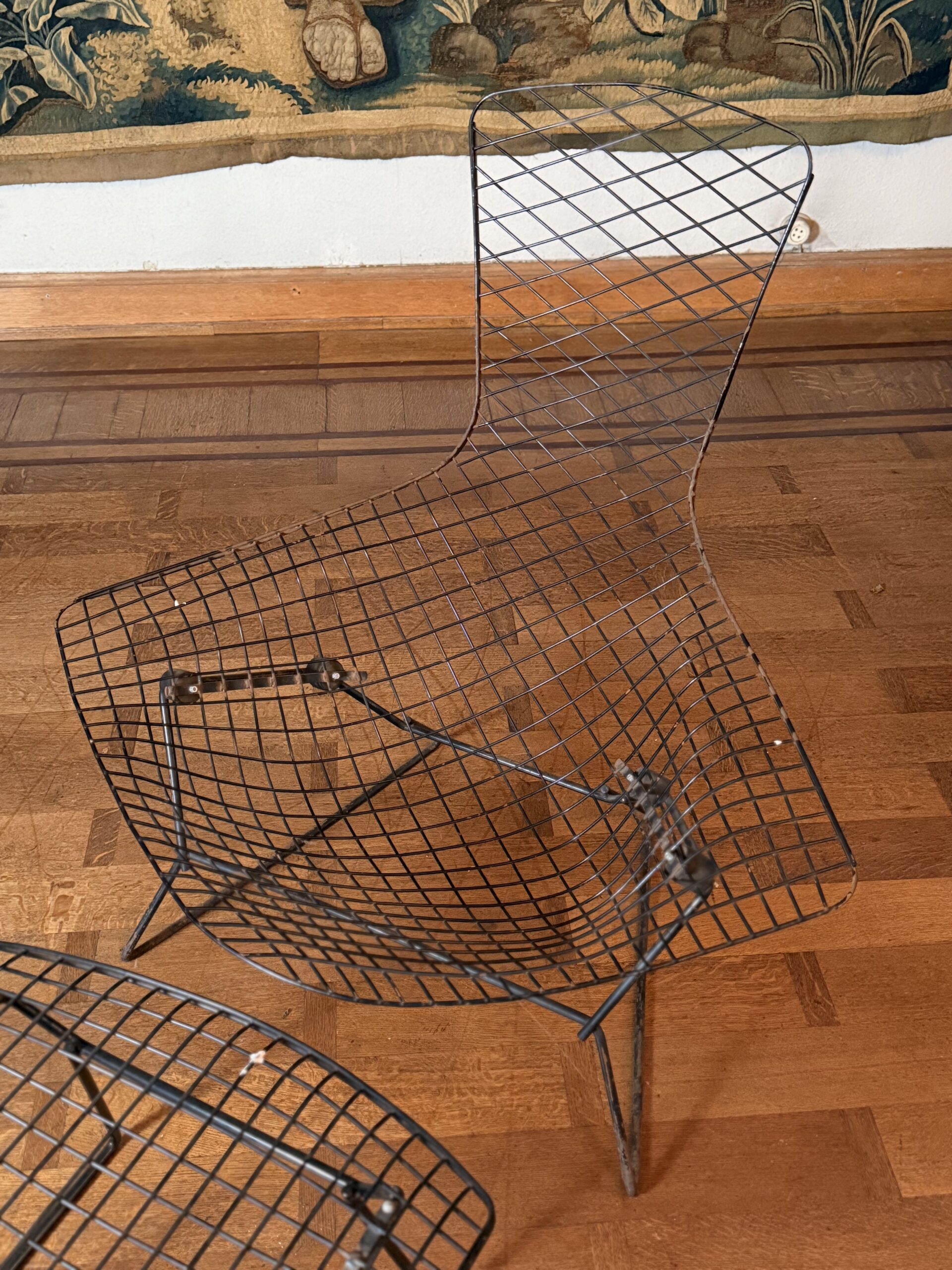 Harry Bertoia pour Knoll – Bird Chair & ottoman – Image 4