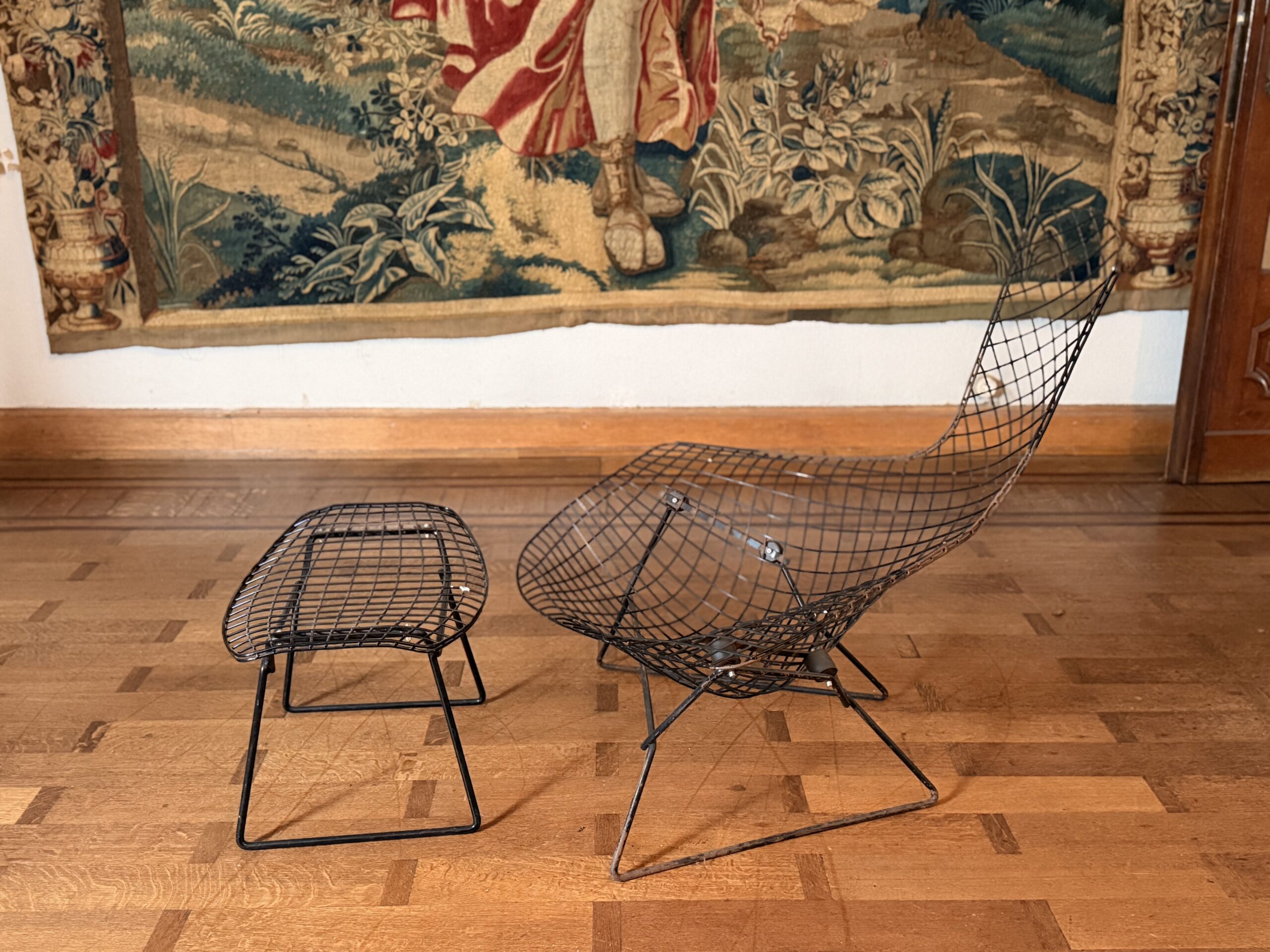 Harry Bertoia pour Knoll – Bird Chair & ottoman – Image 3