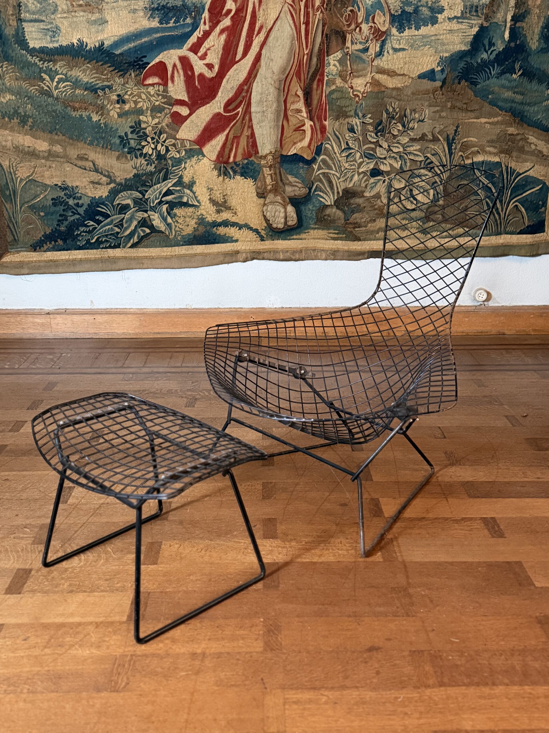 Harry Bertoia pour Knoll – Bird Chair & ottoman – Image 2