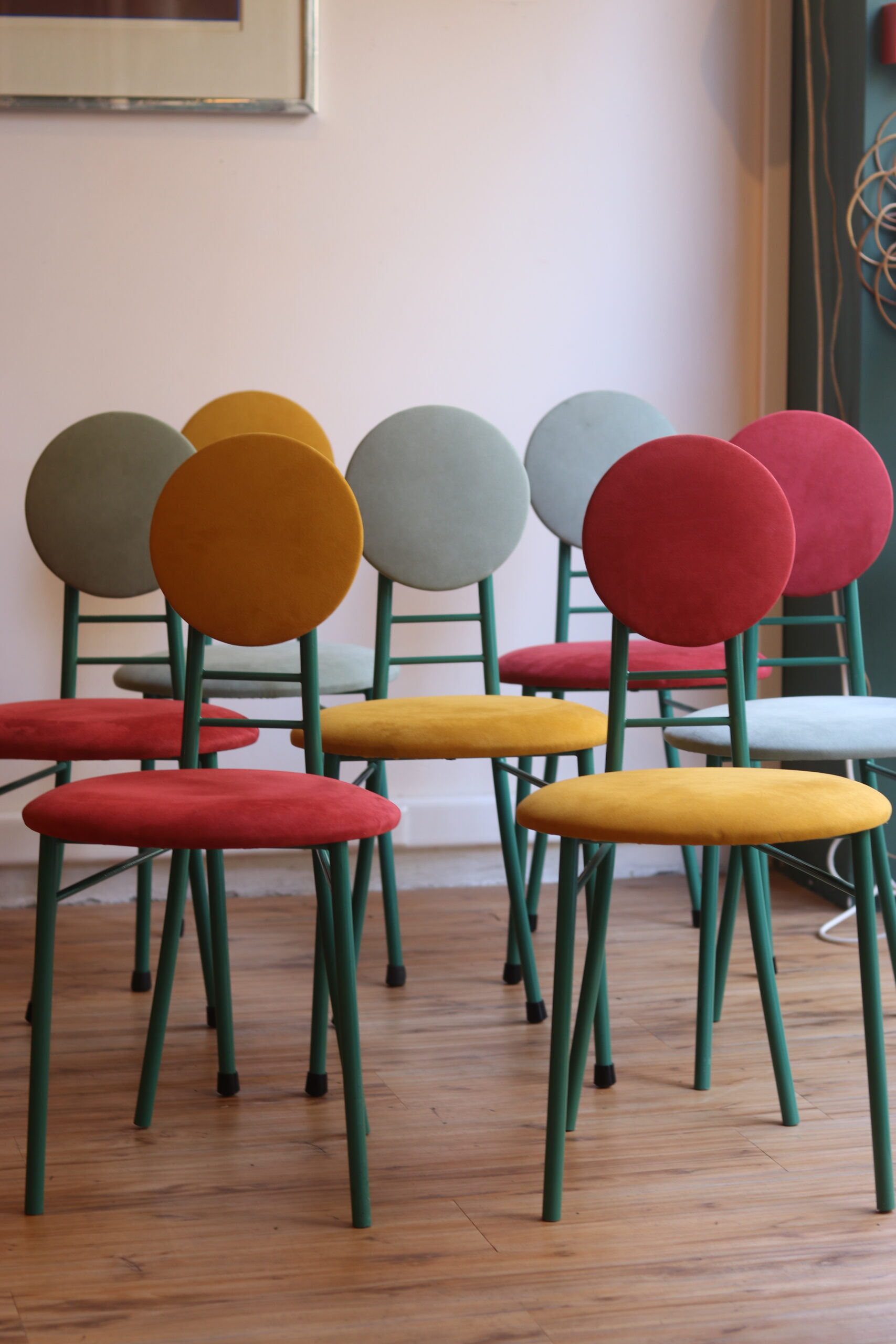 Série de 10 chaises Memphis, 1980 – Image 2
